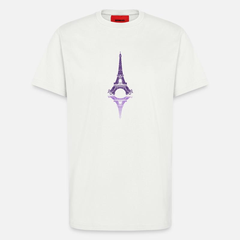 Pariser Spiegel Eiffelturm - T-Shirt - made by SPREAD - OFF WHITE