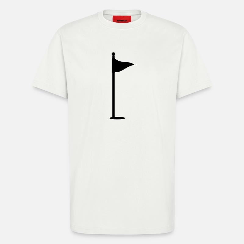 Golf flag - T-Shirt - made by SPREAD - OFF WHITE