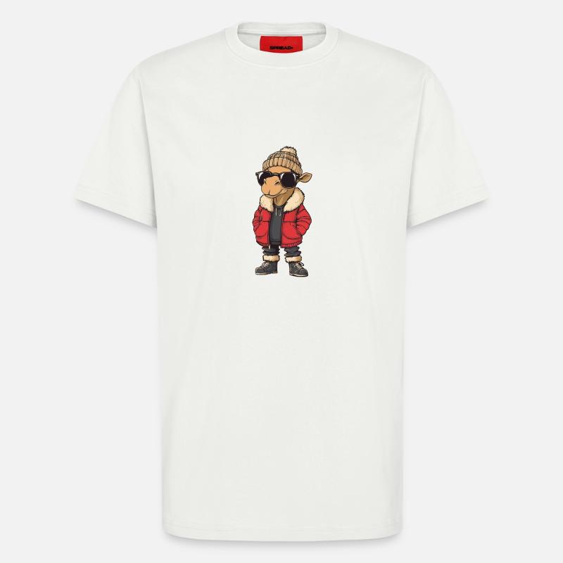 Kamel Winter Comic - T-Shirt - made by SPREAD - OFF WHITE