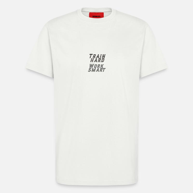 train hard - work smart - T-Shirt - made by SPREAD - OFF WHITE