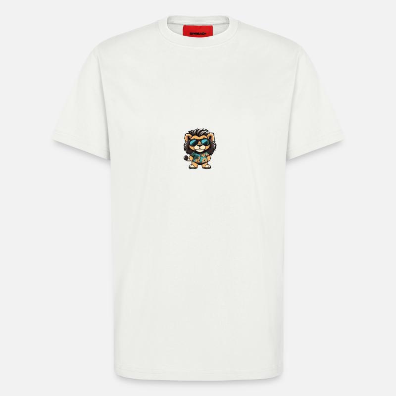 Lion Comic Cool Summer - T-Shirt - made by SPREAD - OFF WHITE