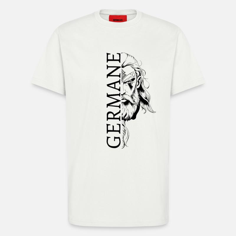 Germane Germanen Deutscher Germany Valhalla - T-Shirt - made by SPREAD - OFF WHITE