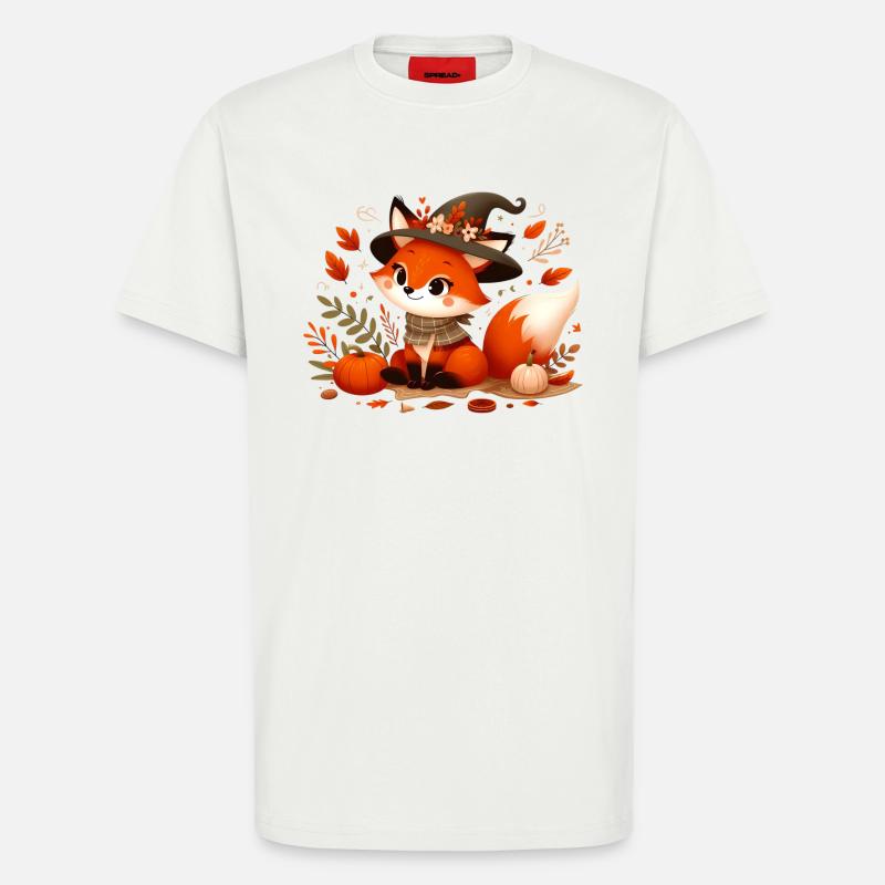 Fuchs Herbst 12 - T-Shirt - made by SPREAD - OFF WHITE