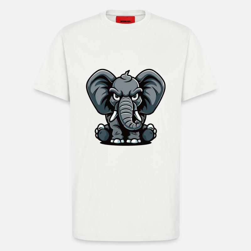 Elefant Comic - T-Shirt - made by SPREAD - OFF WHITE