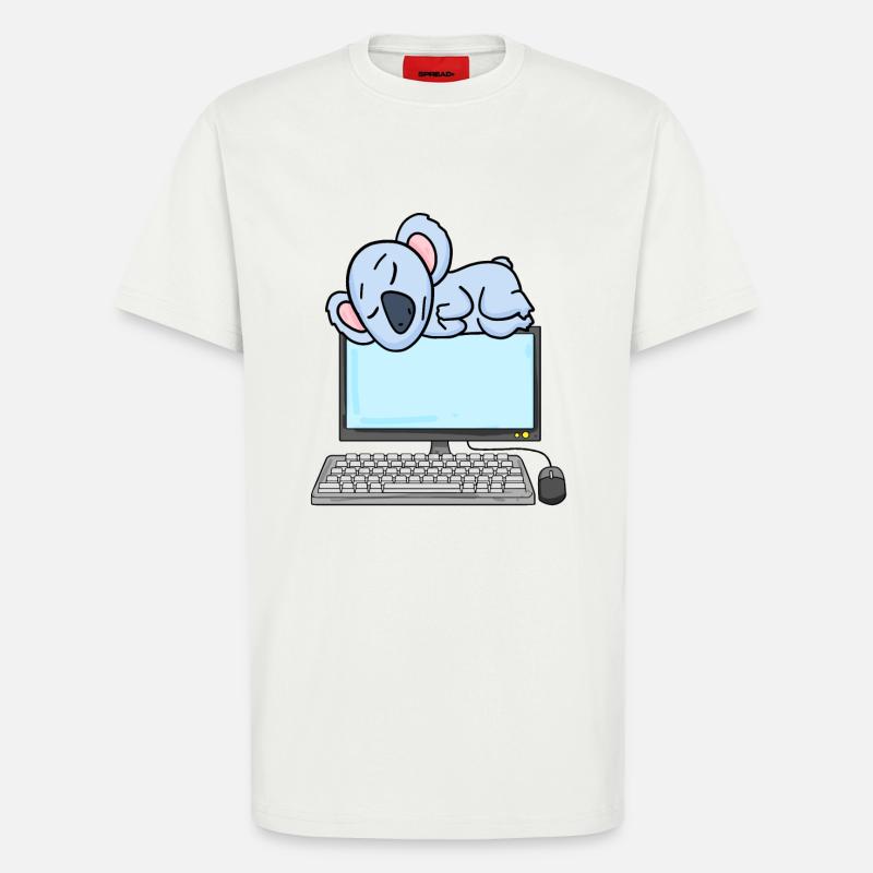 Koala Computer Nerd Programmierer Geschenk - T-Shirt - made by SPREAD - OFF WHITE