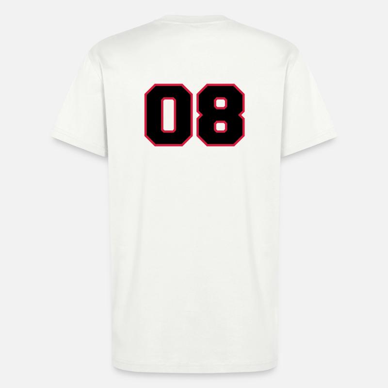 number08 - T-shirt bio décontracté fabriqué en UE - OFF WHITE