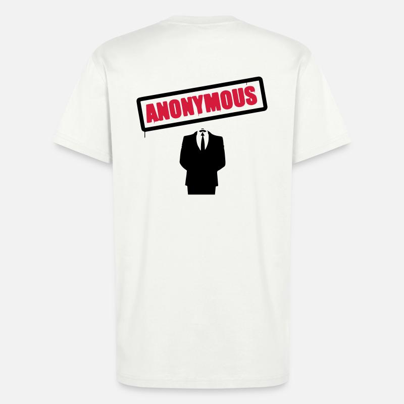 Anonymous Schild - T-Shirt - made by SPREAD - OFF WHITE