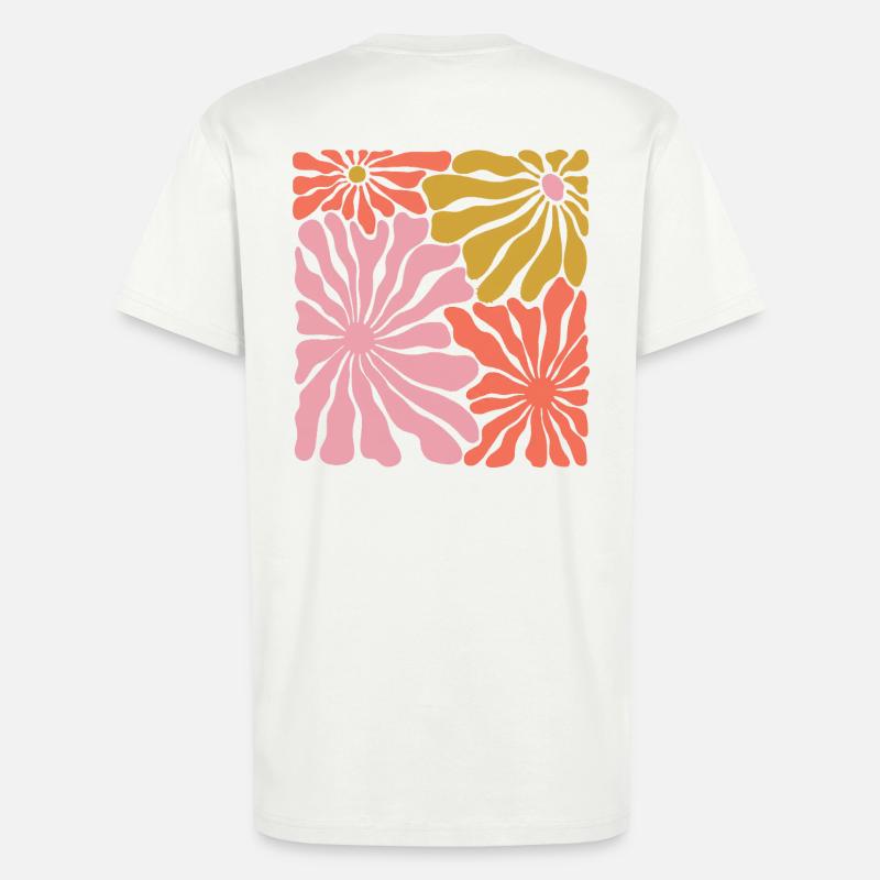 Spring Blossoms Pop Art Pattern - T-Shirt - made by SPREAD - OFF WHITE