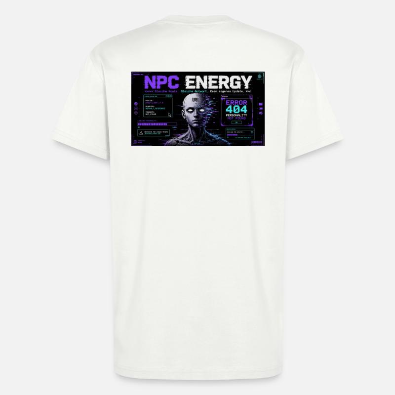 NPC ENERGY ERROR 404 - T-Shirt - made by SPREAD - OFF WHITE
