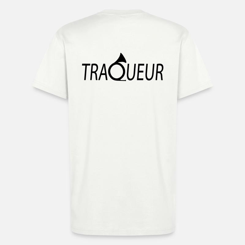 TRACKER T-Shirt anpassbar mit Ihrem Text - T-Shirt - made by SPREAD - OFF WHITE