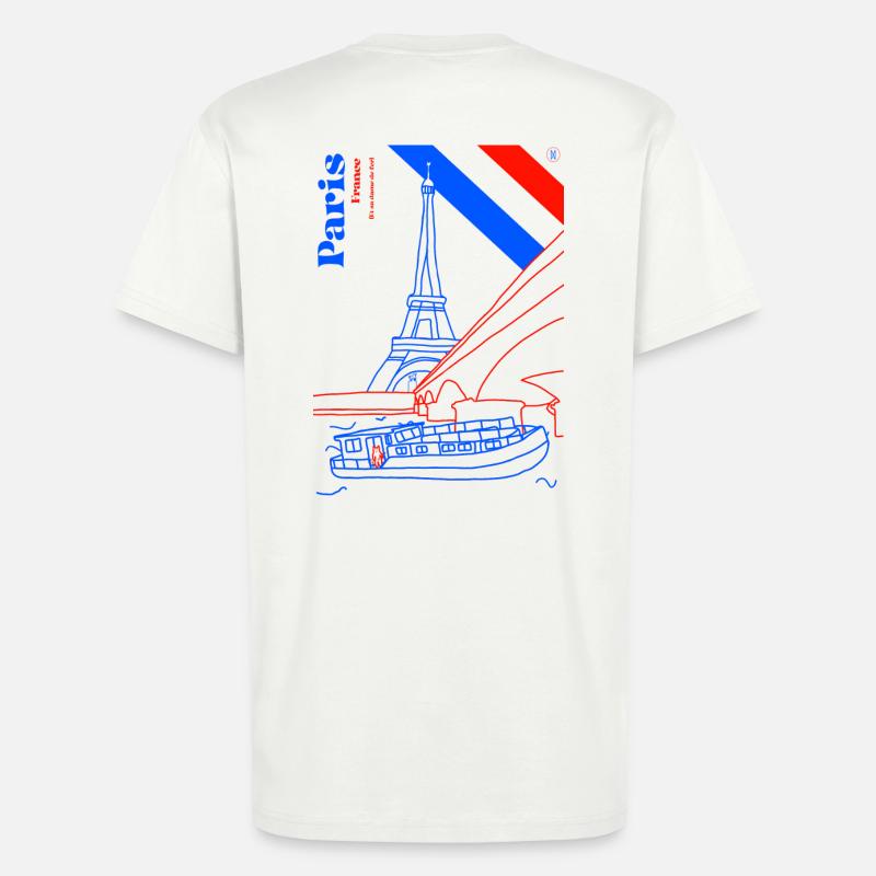 Paris und seine Eiserne Lady - T-Shirt - made by SPREAD - OFF WHITE