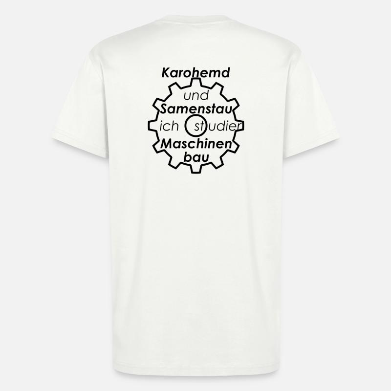 Unispruch "Karohemd und Samenstau" Studenten - T-Shirt - made by SPREAD - OFF WHITE