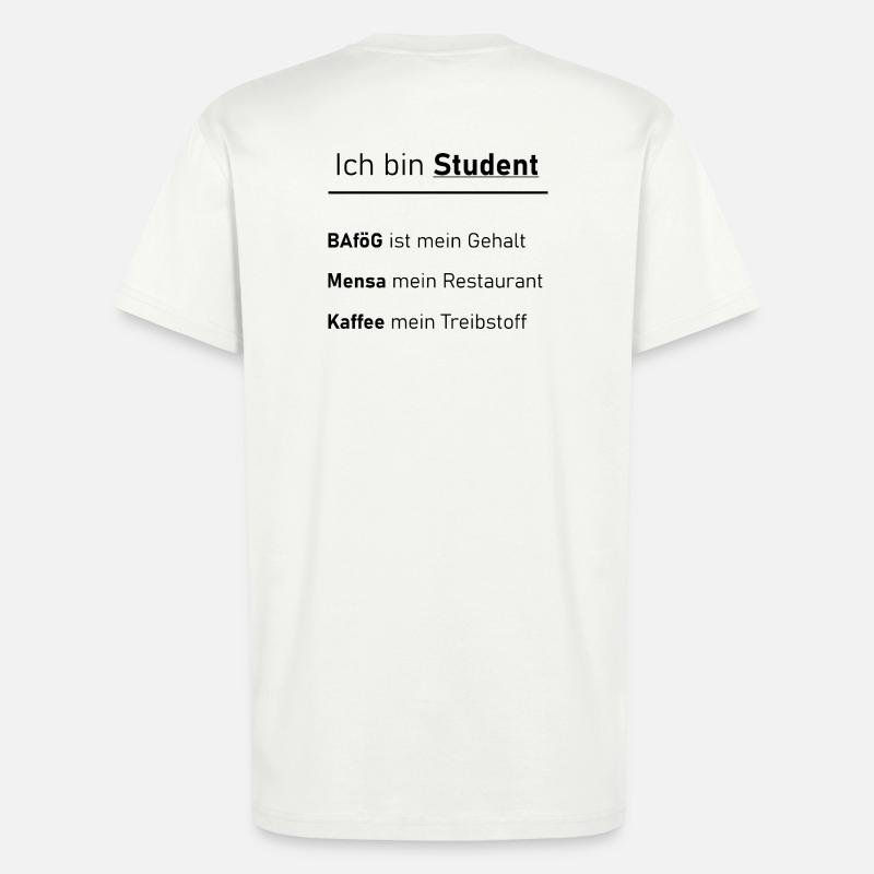 Unispruch "Ich bin Student" Geschenk, Studenten - T-Shirt - made by SPREAD - OFF WHITE