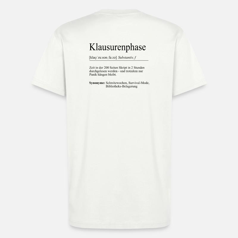 Unispruch "Exam Phase" Gift, Students - T-Shirt - made by SPREAD - OFF WHITE