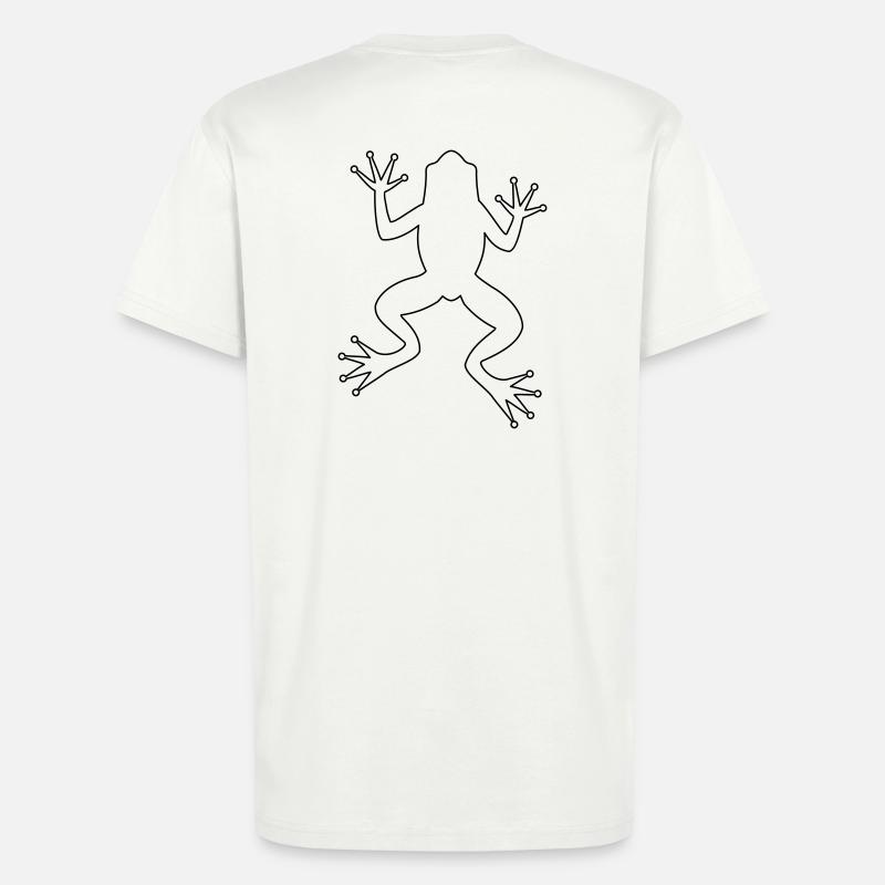 Frog toad tree frog silhouette - T-Shirt - made by SPREAD - OFF WHITE