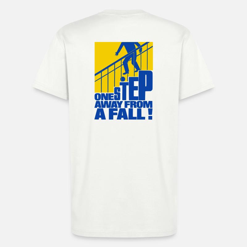 One Step Away from a Fall - T-Shirt - made by SPREAD - OFF WHITE