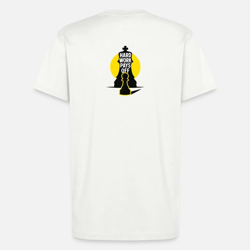 HardWorkPaysOff - T-shirt bio décontracté fabriqué en UE - OFF WHITE