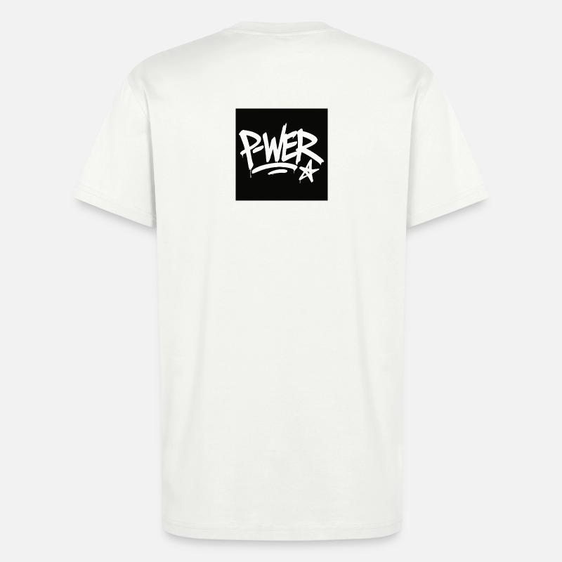 Graffiti-Stil Power-Text-Design - T-Shirt - made by SPREAD - OFF WHITE