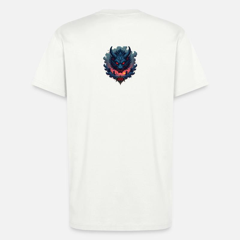 Shadow Oni – Japanischer Dämonenwolf - T-Shirt - made by SPREAD - OFF WHITE