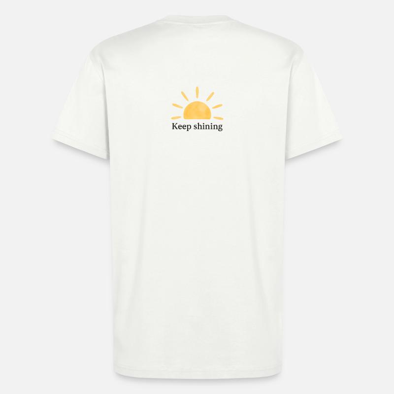 Keep Shining – Sonne – Minimalistisch - T-Shirt - made by SPREAD - OFF WHITE
