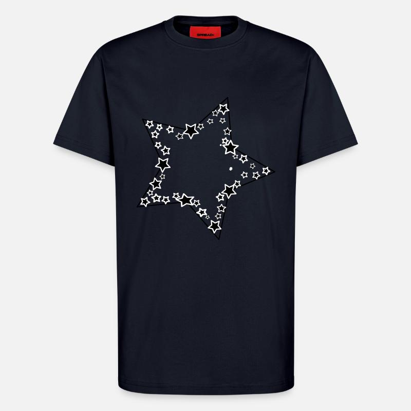 Sterne im Stern - T-Shirt - made by SPREAD - DARK NAVY
