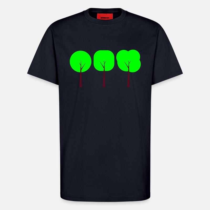 3 Trees - T-Shirt - made by SPREAD - DARK NAVY