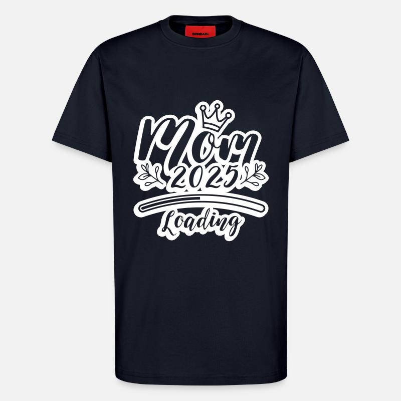 Mama 2025 Loading Mom - T-Shirt - made by SPREAD - DARK NAVY