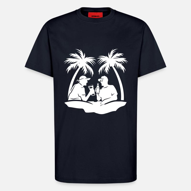 Palmen Urlaub Team Drinks - T-Shirt - made by SPREAD - DARK NAVY