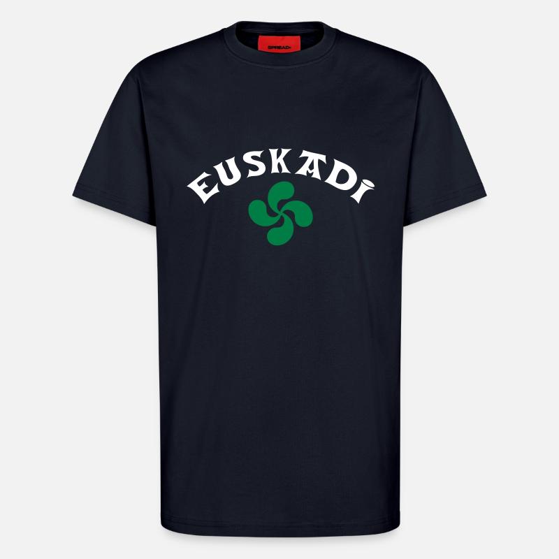euskadi - T-shirt bio décontracté fabriqué en UE - DARK NAVY