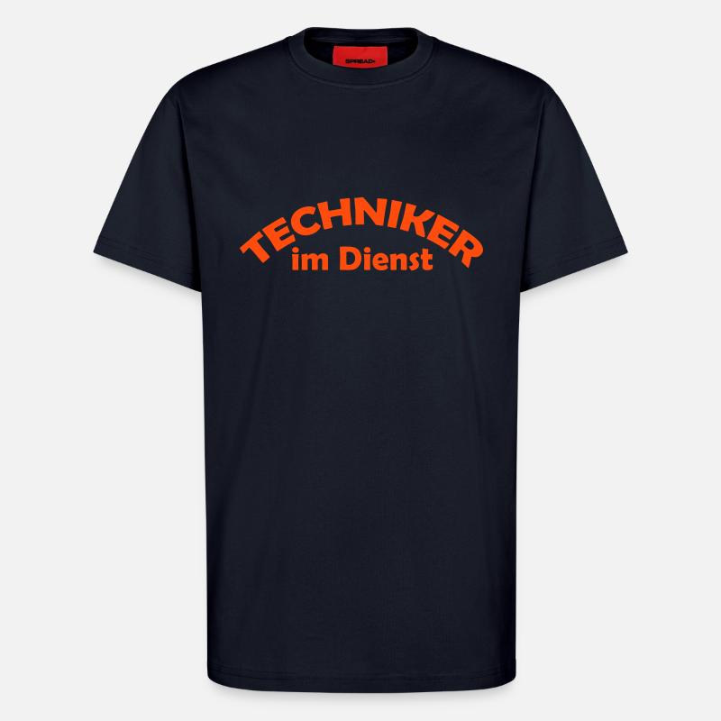 techniker im dienst - T-Shirt - made by SPREAD - DARK NAVY