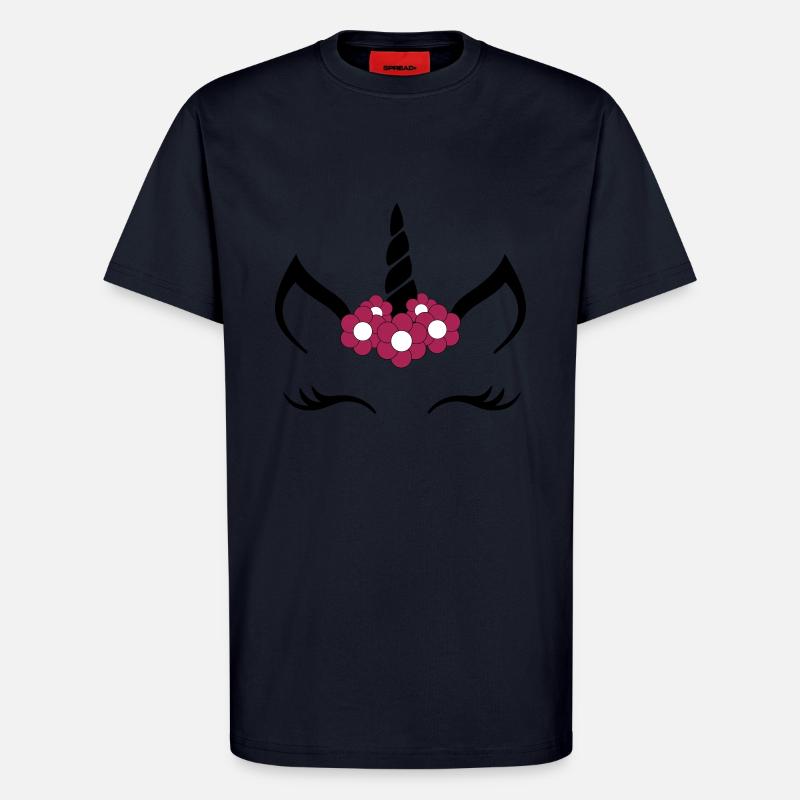 Blumeneinhorn - T-Shirt - made by SPREAD - DARK NAVY