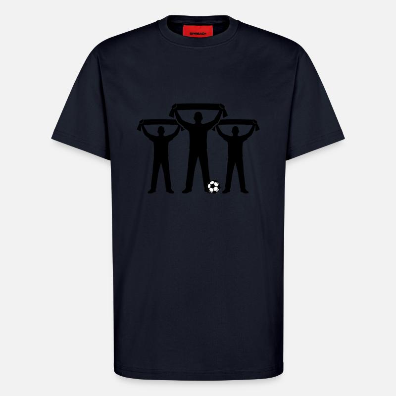 Fussball Fan Silhouette - T-Shirt - made by SPREAD - DARK NAVY