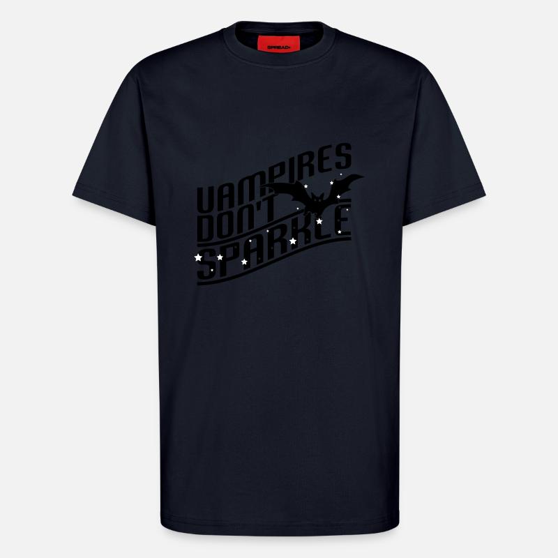 Vampires don't sparkle - T-Shirt - made by SPREAD - DARK NAVY