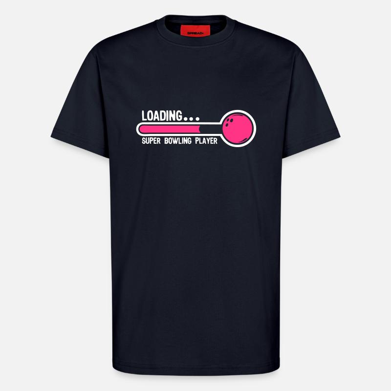 bowling boule loading super player1 - T-shirt bio décontracté fabriqué en UE - DARK NAVY