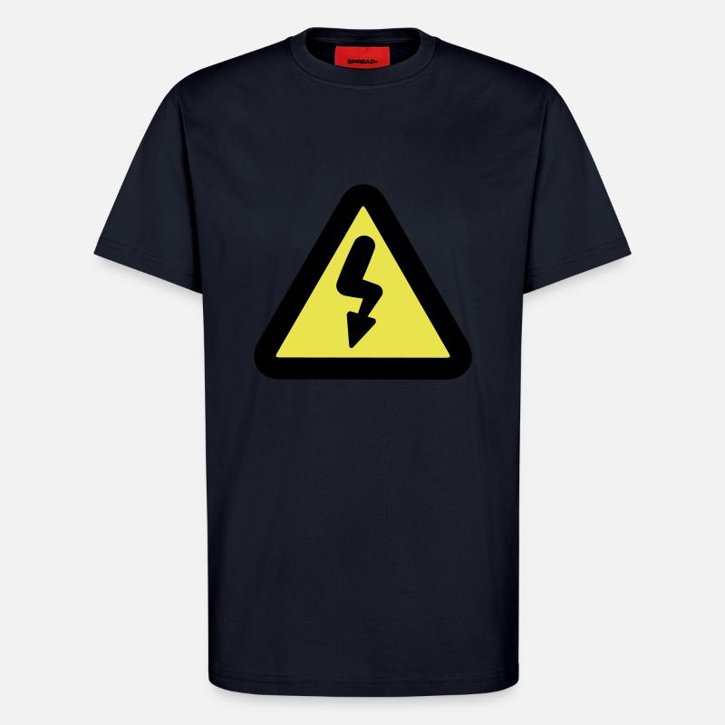 Elektro Verkehrszeichen - T-Shirt - made by SPREAD - DARK NAVY
