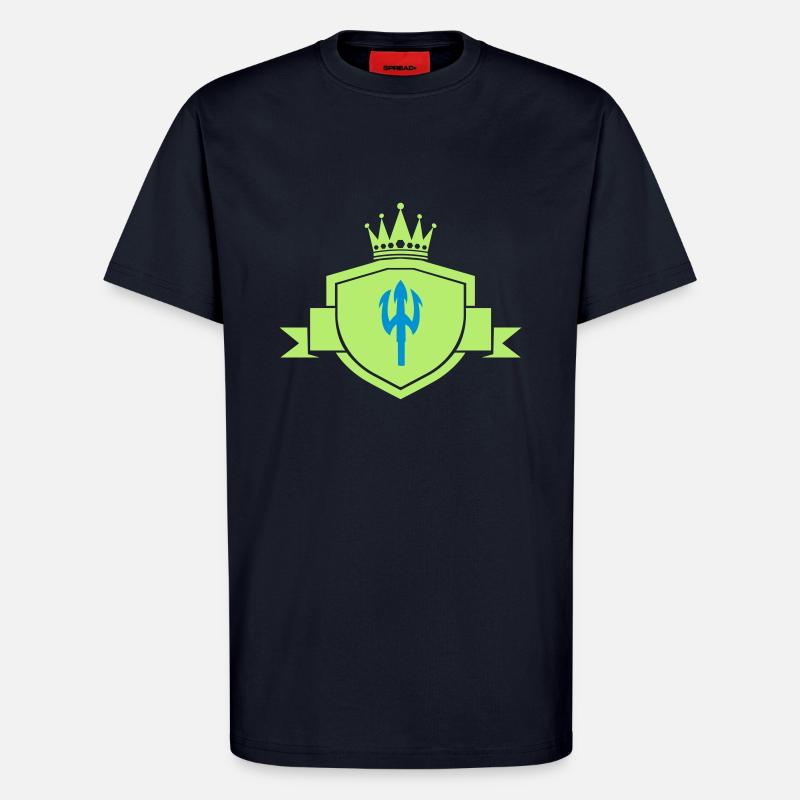 dreizack wappen - T-Shirt - made by SPREAD - DARK NAVY