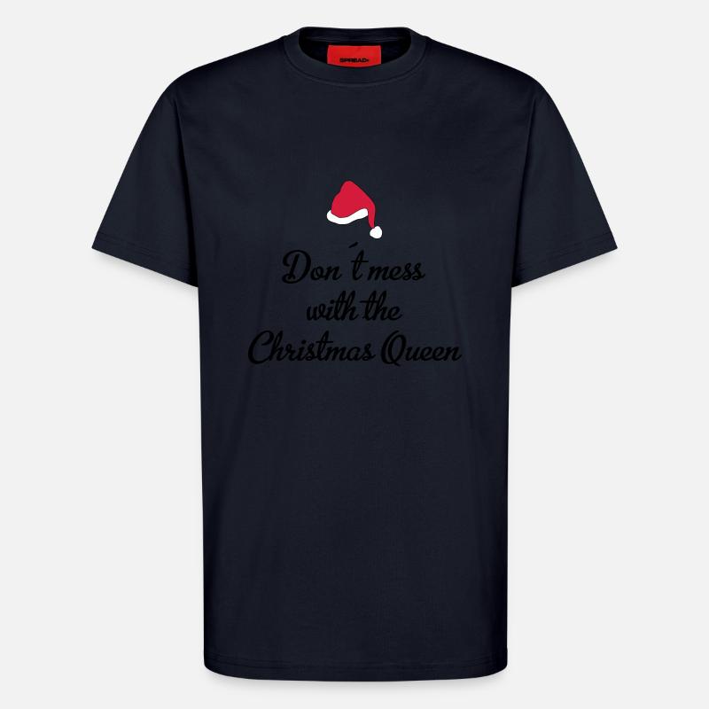 Noël reine - T-shirt bio décontracté fabriqué en UE - DARK NAVY