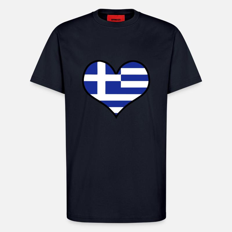 griechenland greece hellas - T-Shirt - made by SPREAD - DARK NAVY