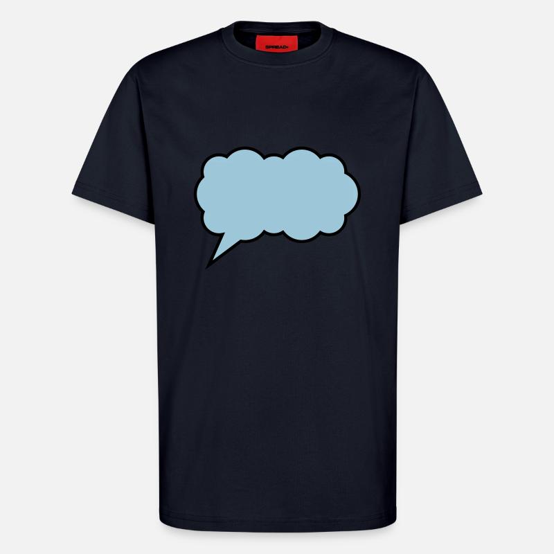 cloud bubble design - T-Shirt - made by SPREAD - DARK NAVY