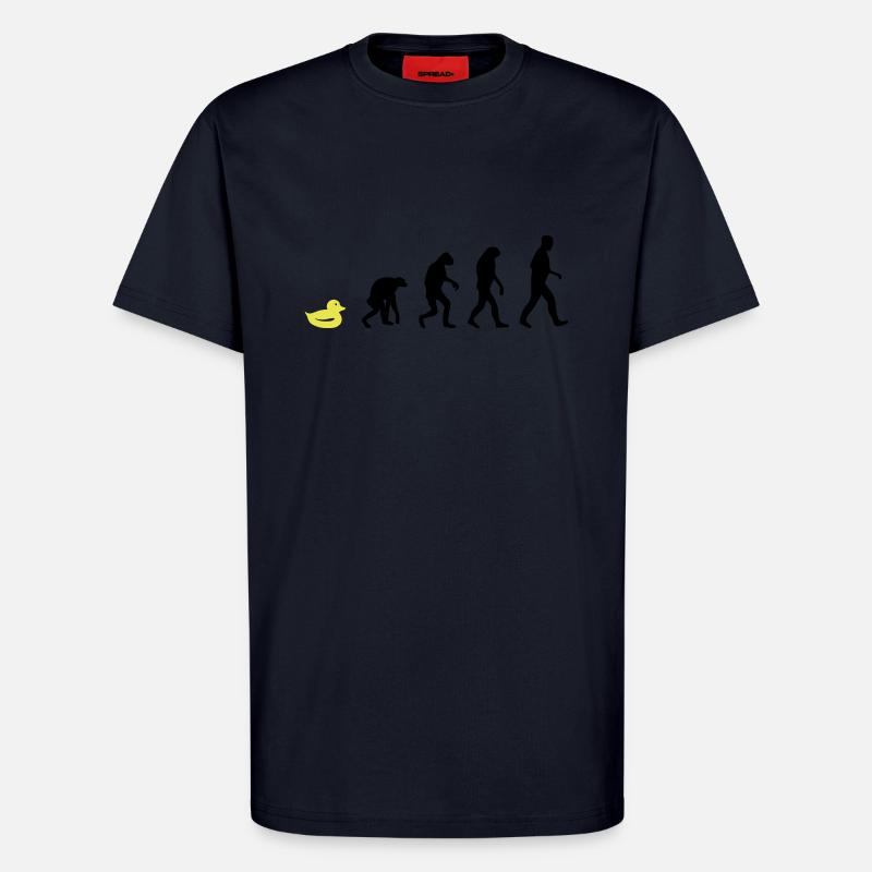 ducky evolution - T-Shirt - made by SPREAD - DARK NAVY