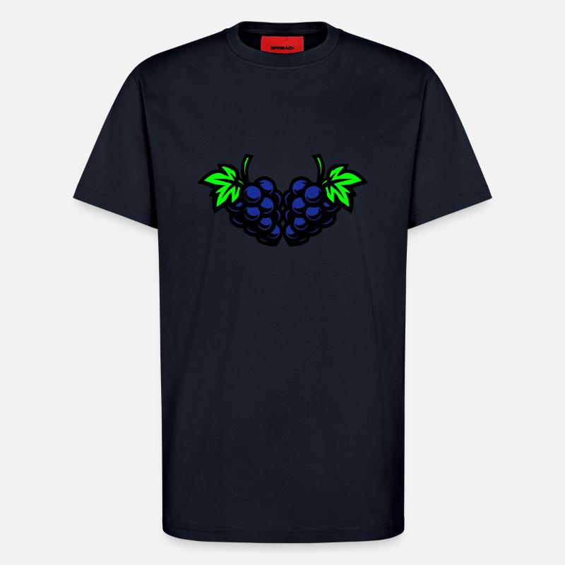 Trauben Weintrauben - T-Shirt - made by SPREAD - DARK NAVY