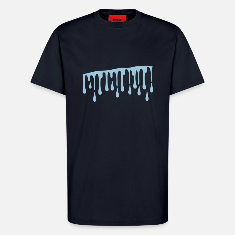 water drops pattern cc1 - T-Shirt - made by SPREAD - DARK NAVY