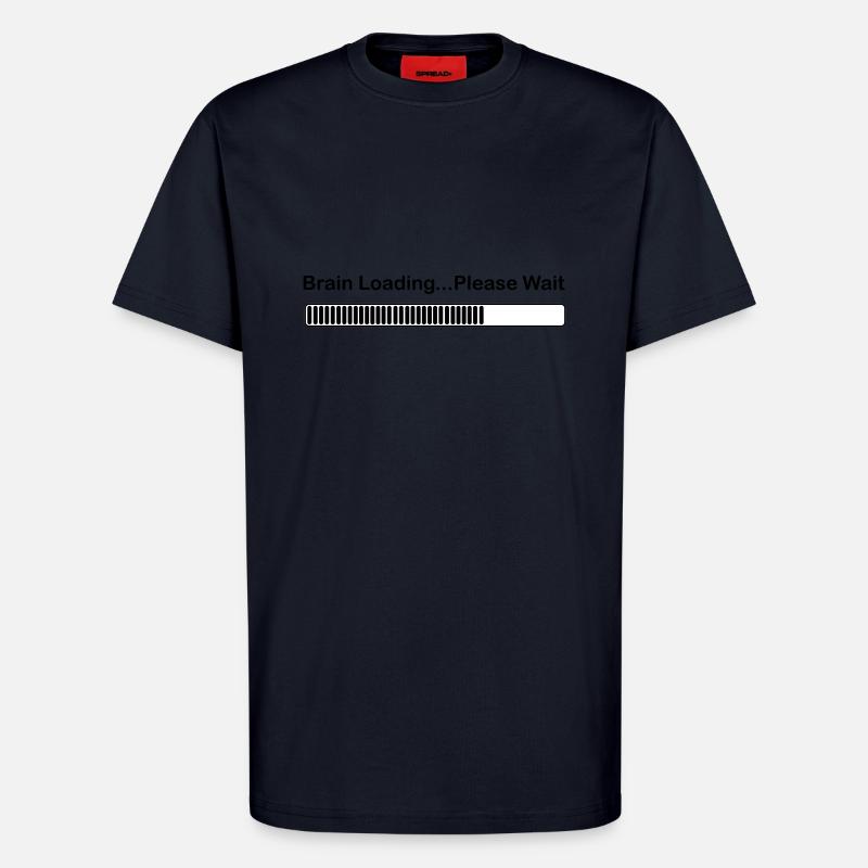 brainloading - T-shirt bio décontracté fabriqué en UE - DARK NAVY
