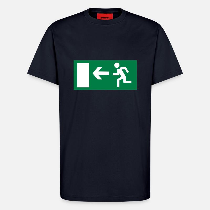 emergency exit - T-Shirt - made by SPREAD - DARK NAVY