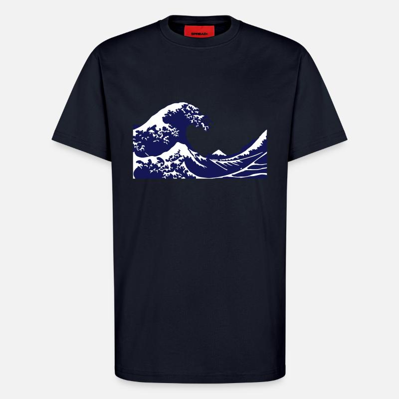 Wave - T-Shirt - made by SPREAD - DARK NAVY