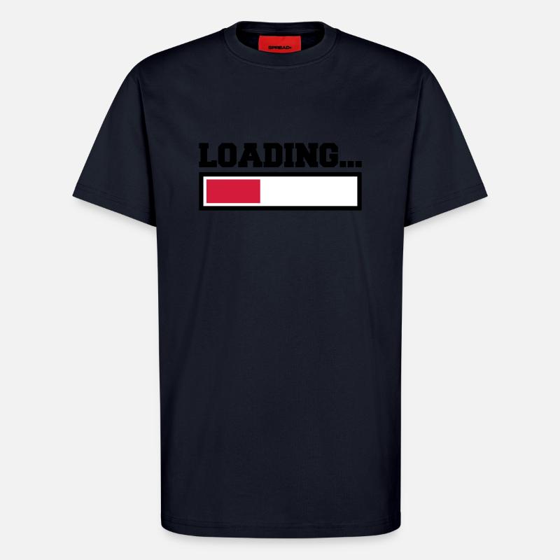 Loading - T-shirt bio décontracté fabriqué en UE - DARK NAVY