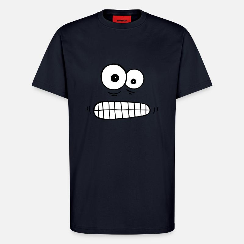 besorgte Augen - T-Shirt - made by SPREAD - DARK NAVY