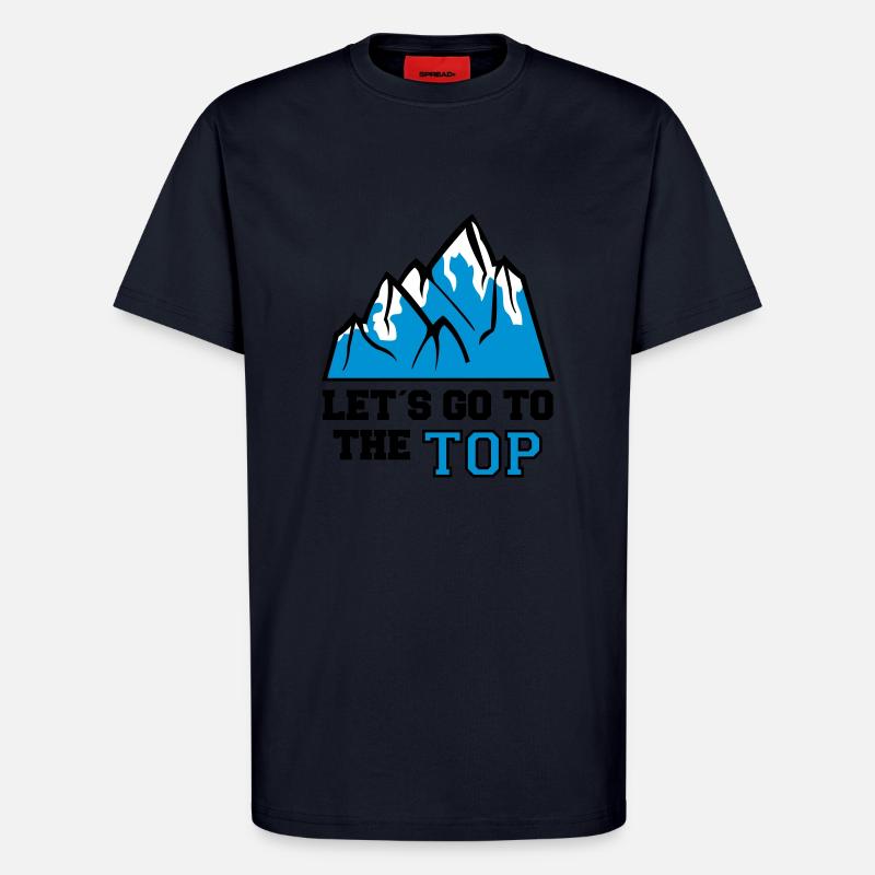 mountain_lets_go_to_the_top_3 - T-Shirt - made by SPREAD - DARK NAVY