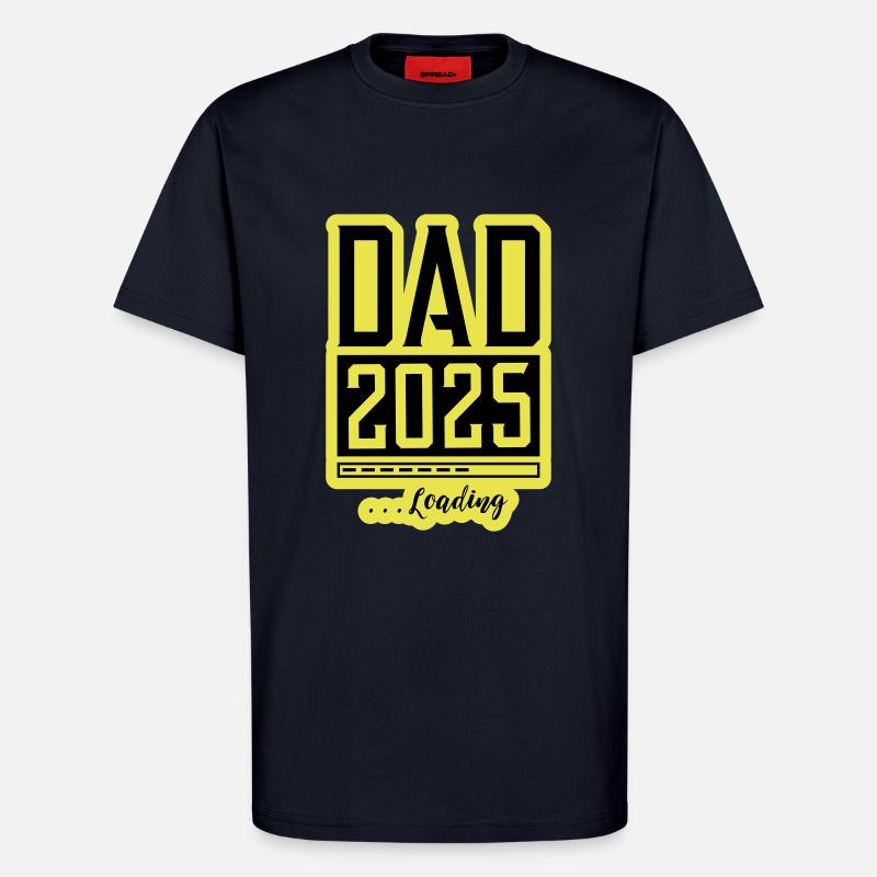 Dad 2025 Loading Papa - T-Shirt - made by SPREAD - DARK NAVY