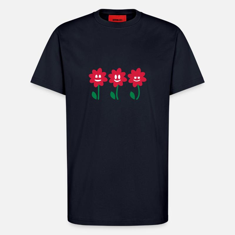 3 Blumen 3 - T-Shirt - made by SPREAD - DARK NAVY